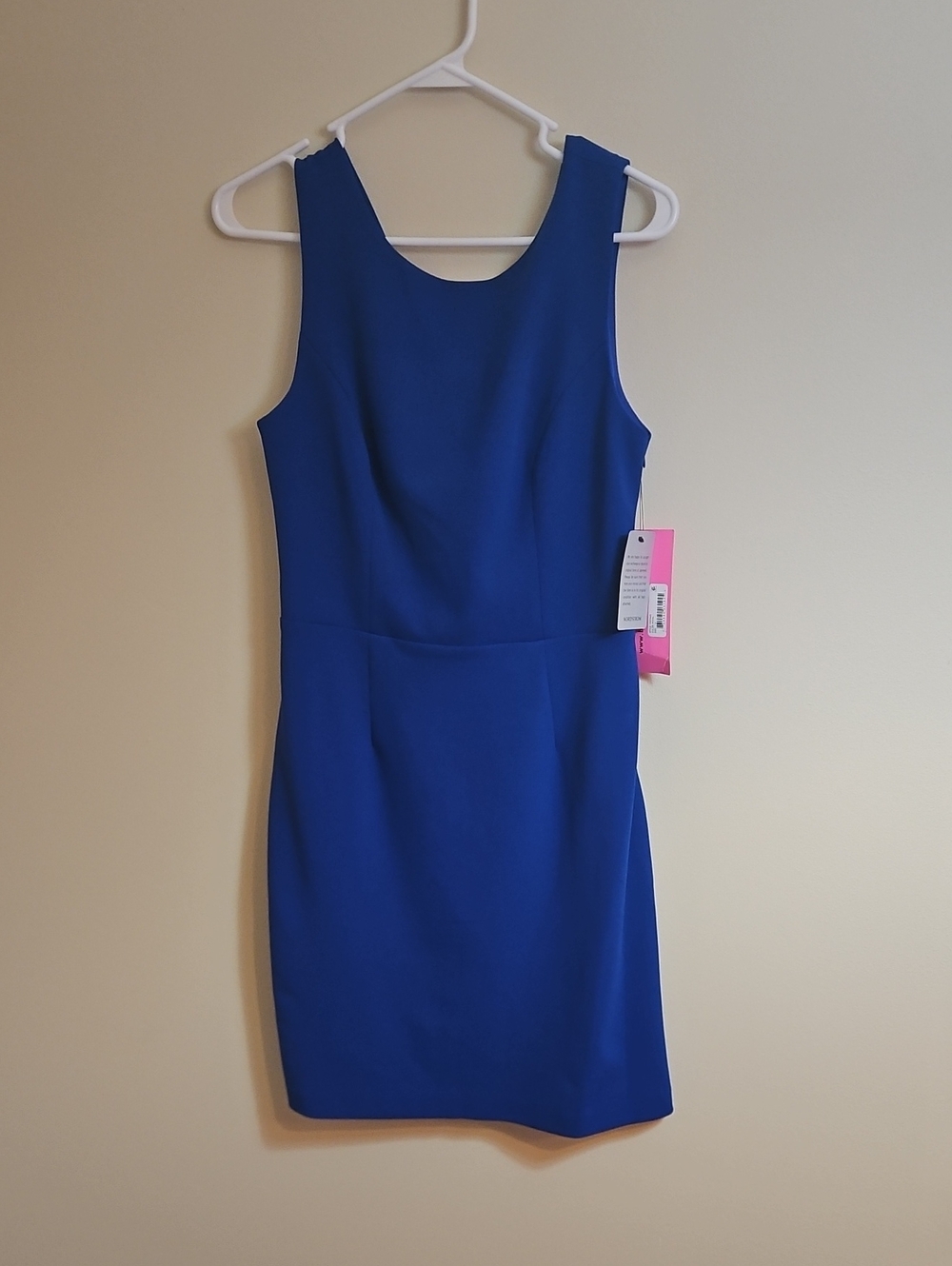 Betsey Johnson Royal Blue Sleeveless Sheath Mini Dress